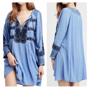 Free People Wind Willow Embroidery Dress Size Small